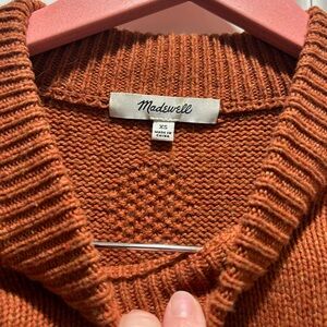 Madewell Cinnamon Knit Sweater 3/4 length sleeve